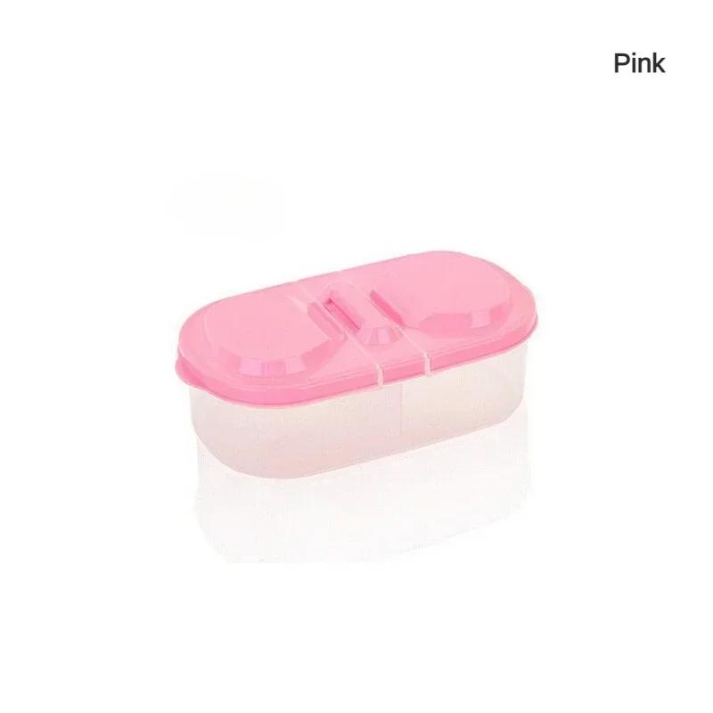 

Food Container Portable Lunch Box Capacity Camping Picnic Food Fruit Container Storage Box for Kids Dinnerware Healthy Plastic 1-tier рожевий
