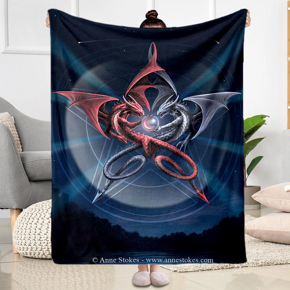 Gothic Style Blanket Ultra-Soft Perfect for Bedding Livingroom Chair for All Seasons Playful Design Birthday Christmas Gift Blanket