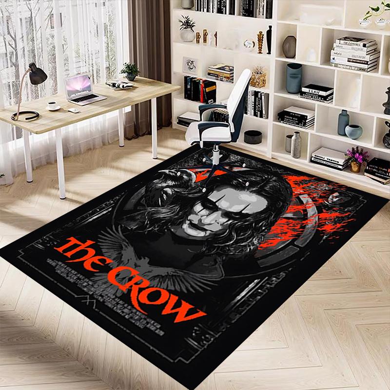 1pc The Crow Carpet, Office Rug Outdoor Mat Home Decor Area Carpet Festival