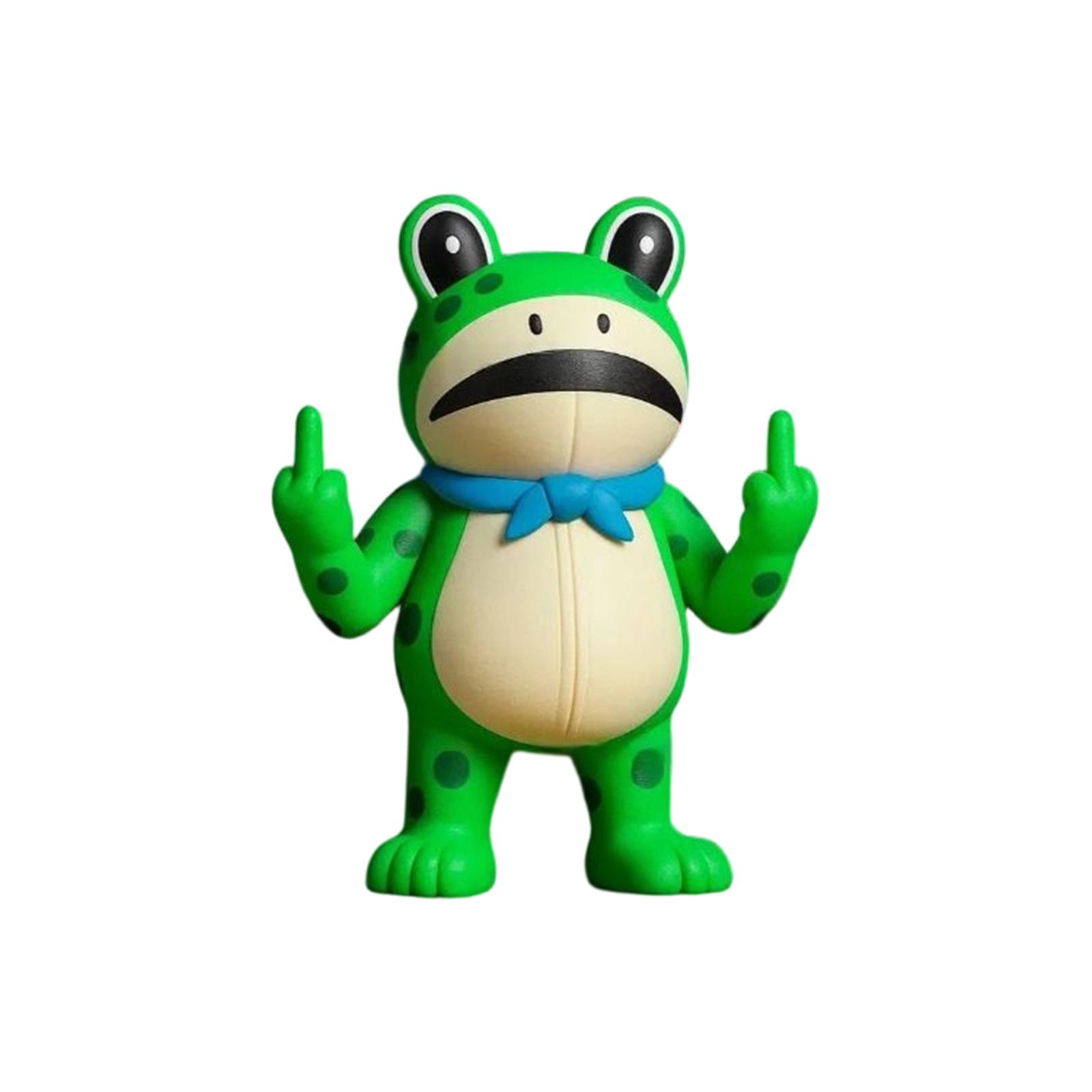

Funny Portland Protest Frogs Symbolic Meme-Inspired Art Toy, Cultural Collectible Figurine, Street Protest Character Design One Size