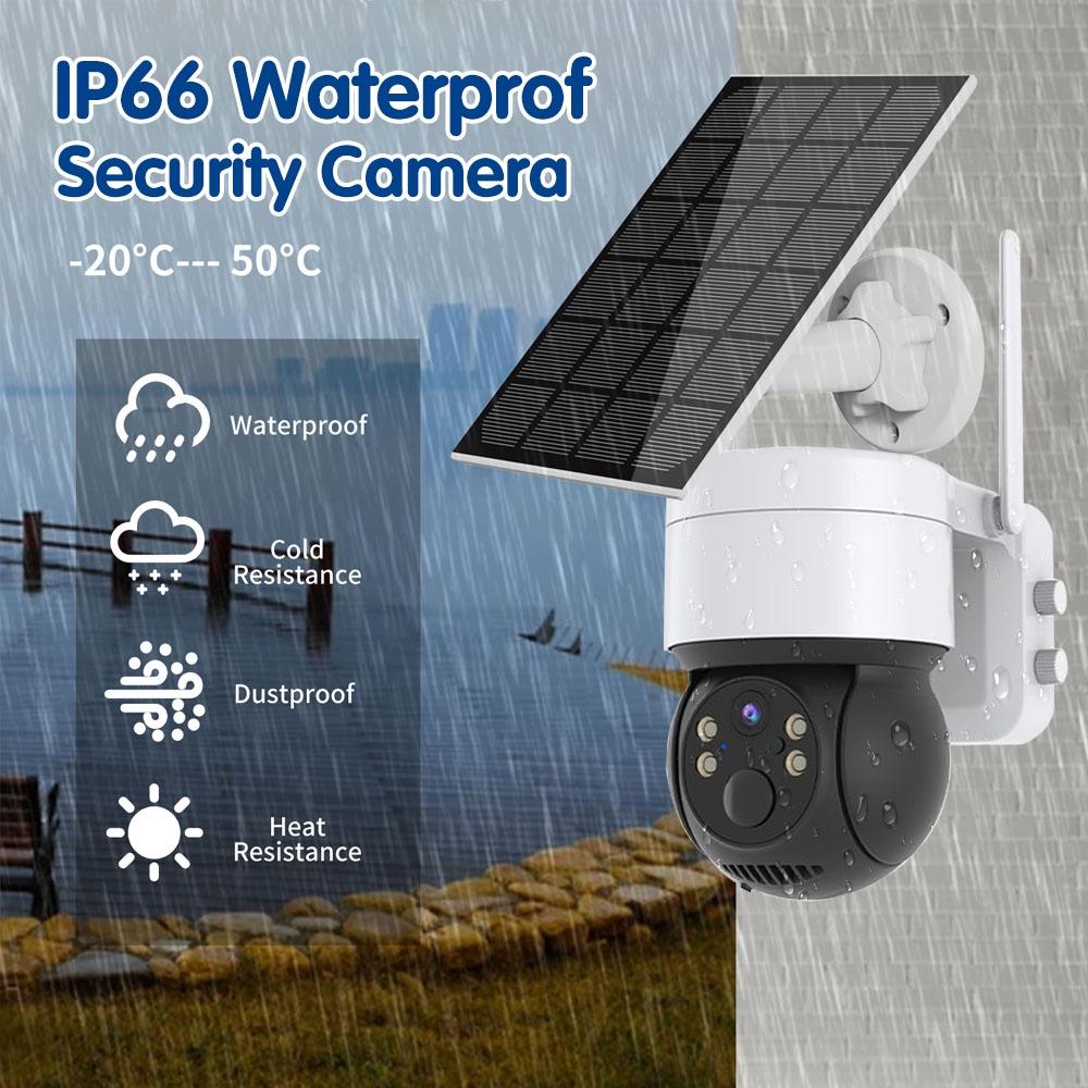 Night Vision Solar Powered Wireless Outdoor Security Camera