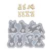 Silicone Candle Making Moulds Easter Rabbit Mold Hand-Making Supplies Silicone Texture for Craft and Home Decorations