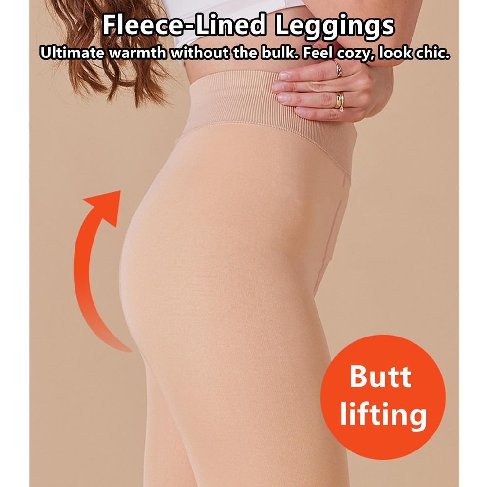 Dámské termální legíny s fleecovou podšívkou, Zimní teplé legíny s chodidly