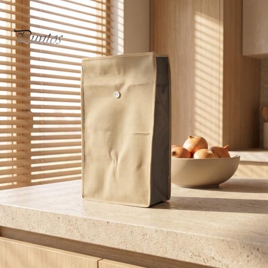 Umweltfreundliche Lebensmittelaufbewahrung, Wiederverwendbare Selbstversiegelnde Kartoffel-Zwiebel-Beutel, Lichtblockierender Beutel mit seitlichen Keimhemmungs-Beuteln mit Reißverschluss, Vliesstoff
