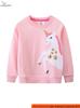 Sweat à capuche brodé petit cheval pour fille, Haut d'automne pour tout-petit, Tailles 2-7