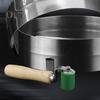 Silicone Seam Roller with Wooden Handle Ergonomic Design Durable Structure Heat-Resistant Portable Quick Pressing Roller