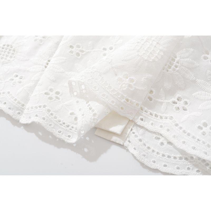 Kaslead New Women clothes Western Style Fashion Simple and Versatile Casual Long sleeve Embroidered Shirts Top