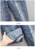 Women's Plus Size High Waist Cropped Harem Jeans - Extra Large Fit