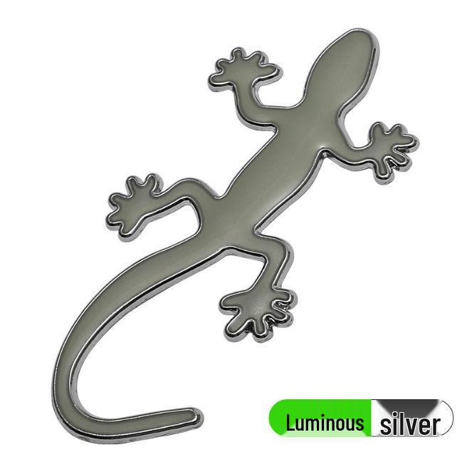 3D Luminous Metal Gecko Car Sticker - Decorative Scratch Cover for Car Body & Tail