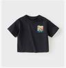 David Bella Boys' Short sleeved T-shirt Summer Edition New Children's Antibacterial Cool Bottom Shirt Medium and Large Children's Top