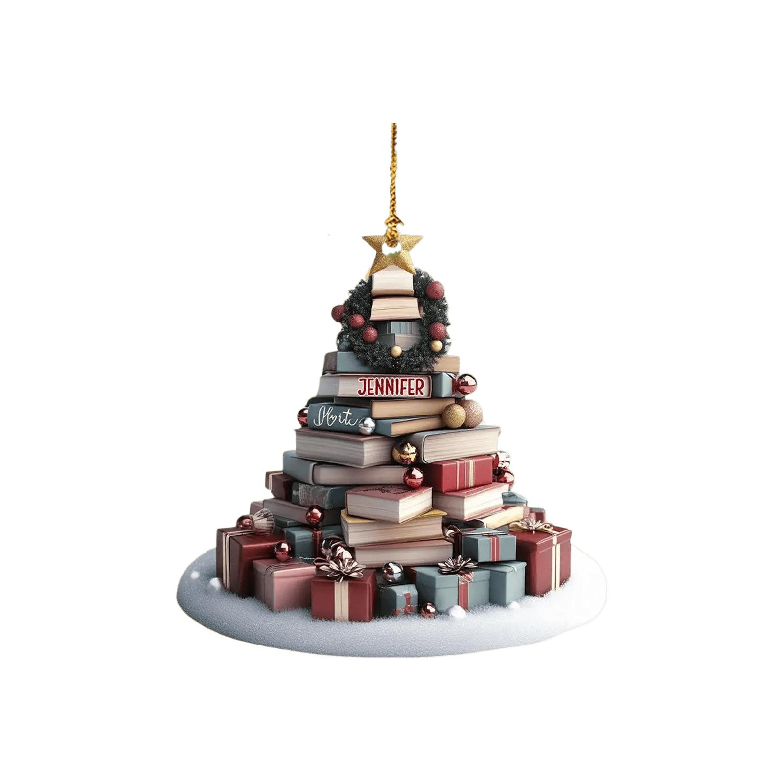 

2D Книжкова підвіска, Акрилова різдвяна прикраса, Прикраса для різдвяної ялинки One Size