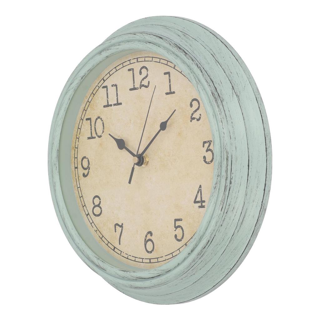 Vintage Wall Clock Silent Quartz Movement Round Decorative Retro Hanging Clock for Living Room Bedroom 12 Inch