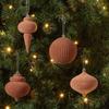 4pcs Creative Christmas Ball Pendant Delicate Christmas Baubles Ornament  Home