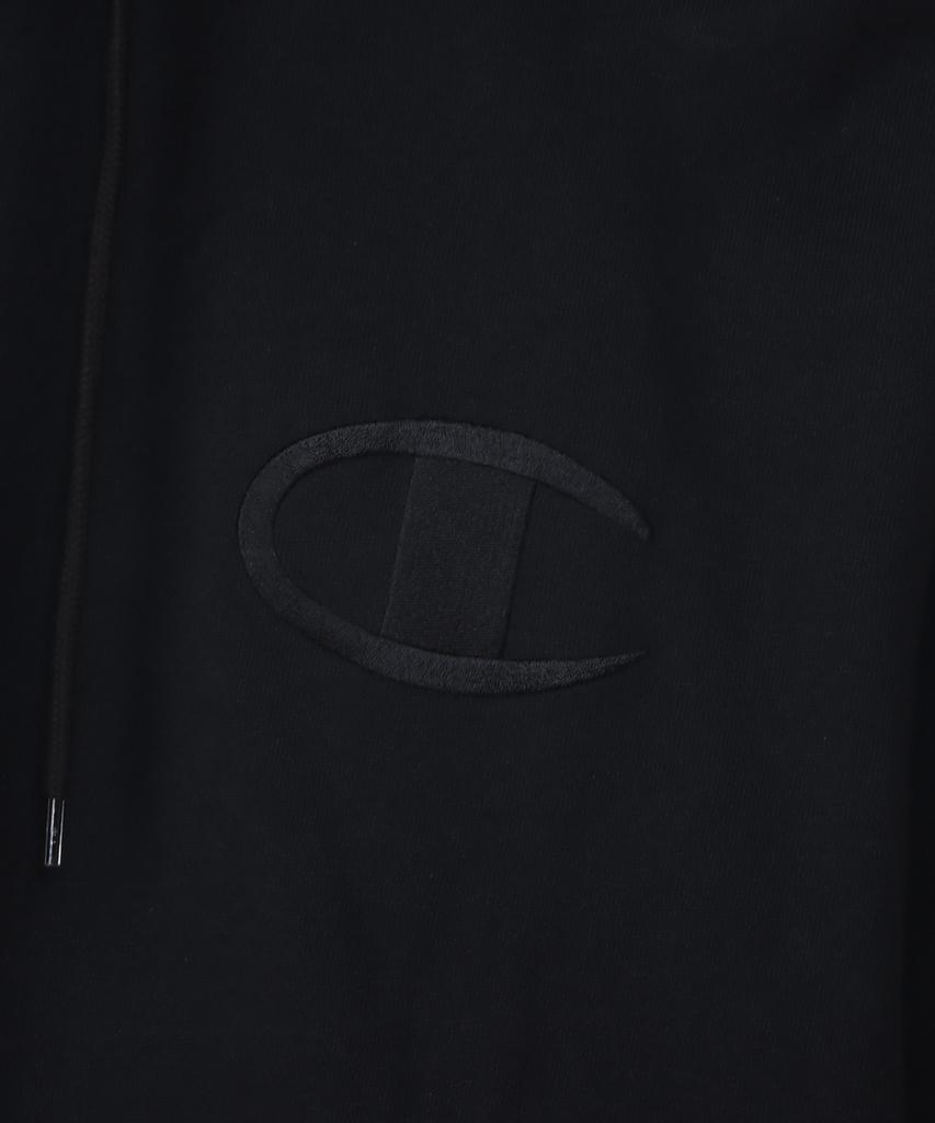 Big C Logo Oversized Hoodie Black
