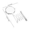 6 Inch Two Sided 3X Magnifying Wall Mounted Makeup Mirror Swivel Retractable Bathroom Mirror Extendable 360 Degree Rotation
