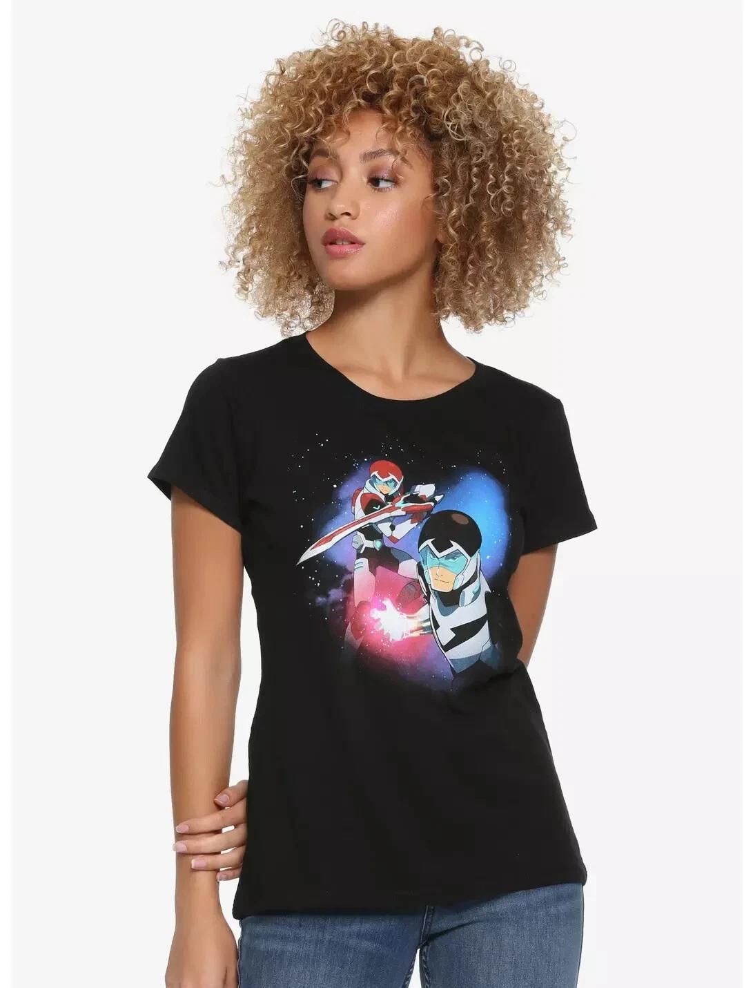 Voltron: Legendary Defender Juniors Keith & Shiro Black Shirt NWT Small 3XL