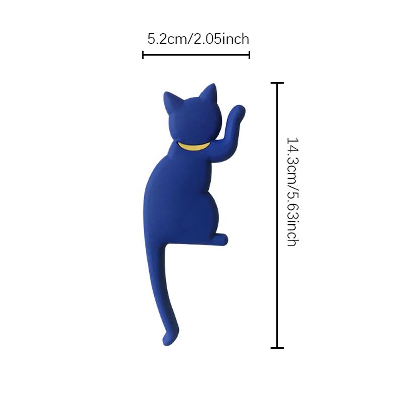 Cat Tail Refrigerator Magnetic Hooks Cute Cartoon Animal Style Rich Colorful Decoration Home Bendable Tail Home Essentia