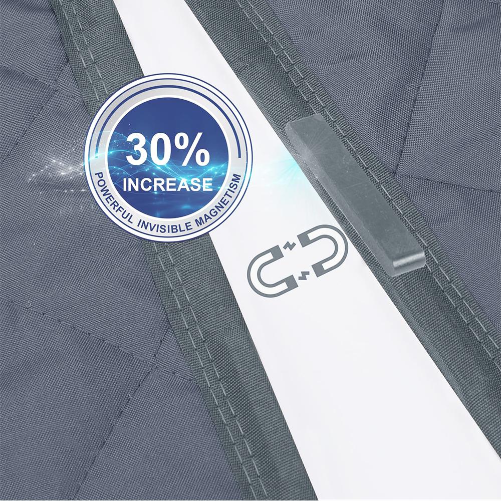 205/215CM Magnetic Thermal Insulated Door Curtain Insulation Cover Blanket Insulation Thicken Oxford Cotton Privacy Doors Screen