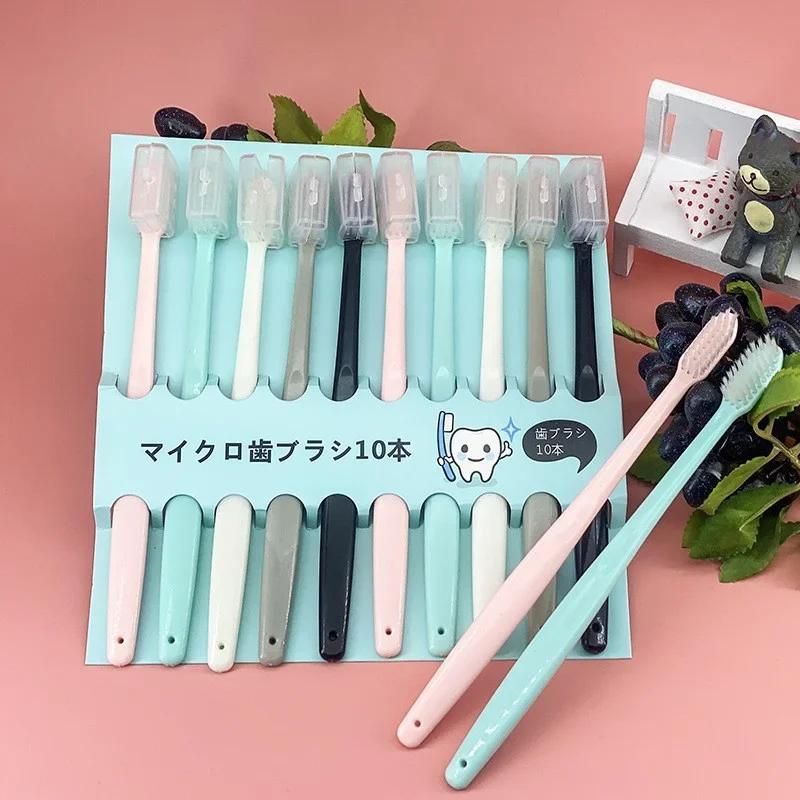 10pcs set Kids Adults Soft bristle Toothbrush Cute Design Training Toothbrush for Dental Care