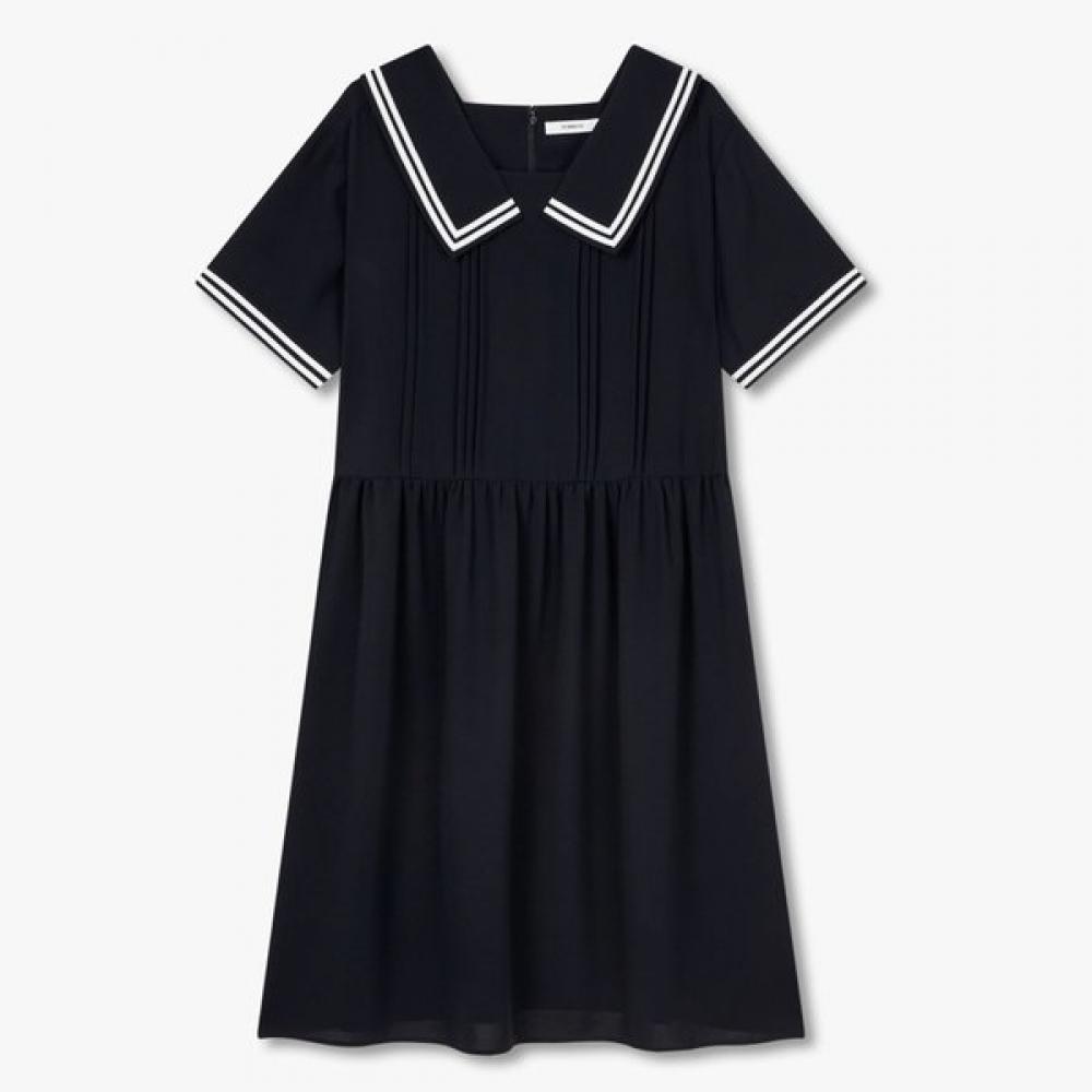 

Studio Tomboy Color Block Point Polyester Dress 9176241985ct DARK NAVY/OS