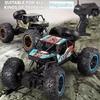 Blue Green 2.4G Alloy RC Car Four-wheel Drive Rock Crawler New Vehicle Toys  Toy Gift