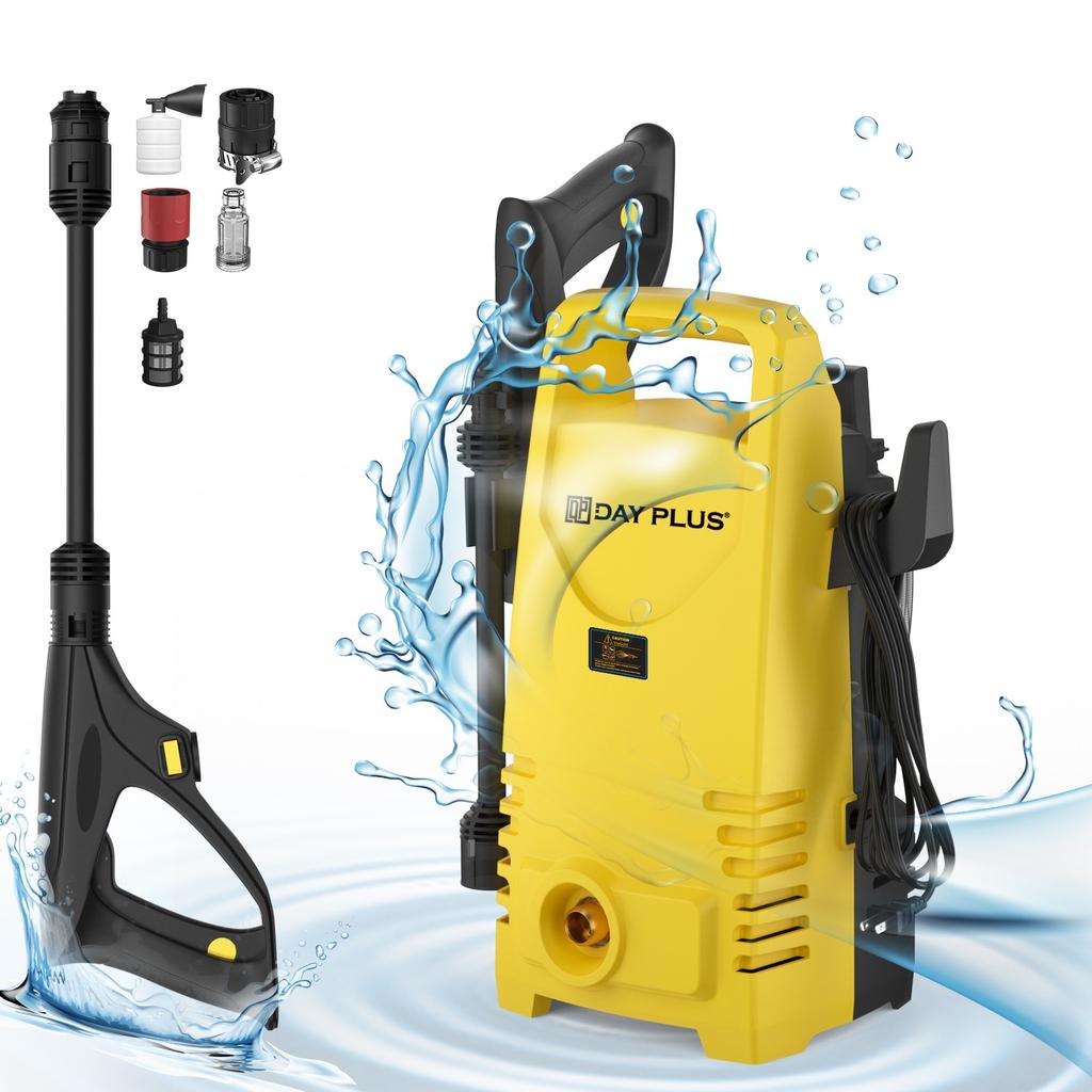 5000W Elektrický vysokotlaký čistič 350Bar/5000PSI Power Jet Wash Terasa Auto s průtokem 5 l/min Elektrický tlakový čistič