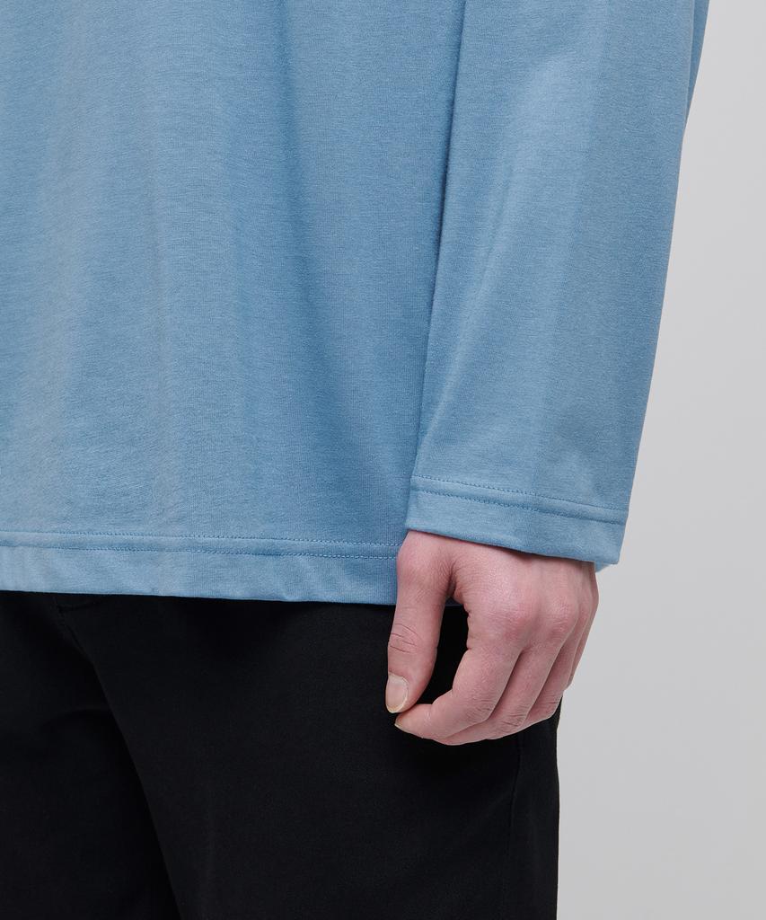 MUSINSA STANDARD [Cooltandard] Crew Neck Long Sleeve T-Shirt [Light Blue]