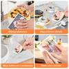 12 Pièces Lingettes Suédoises Absorbantes Essuie-Vaisselle de Cuisine Outils de Nettoyage Ménager Polyvalents Chiffon Réutilisable pour la Salle de Bain la Cuisine