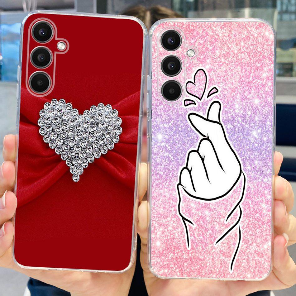 For Samsung Galaxy A24 SM-A245F Phone Case Stylish Cat Painted Soft Silicone TPU Cover For Samsung A24 A34 A54 A346B SM-A546B