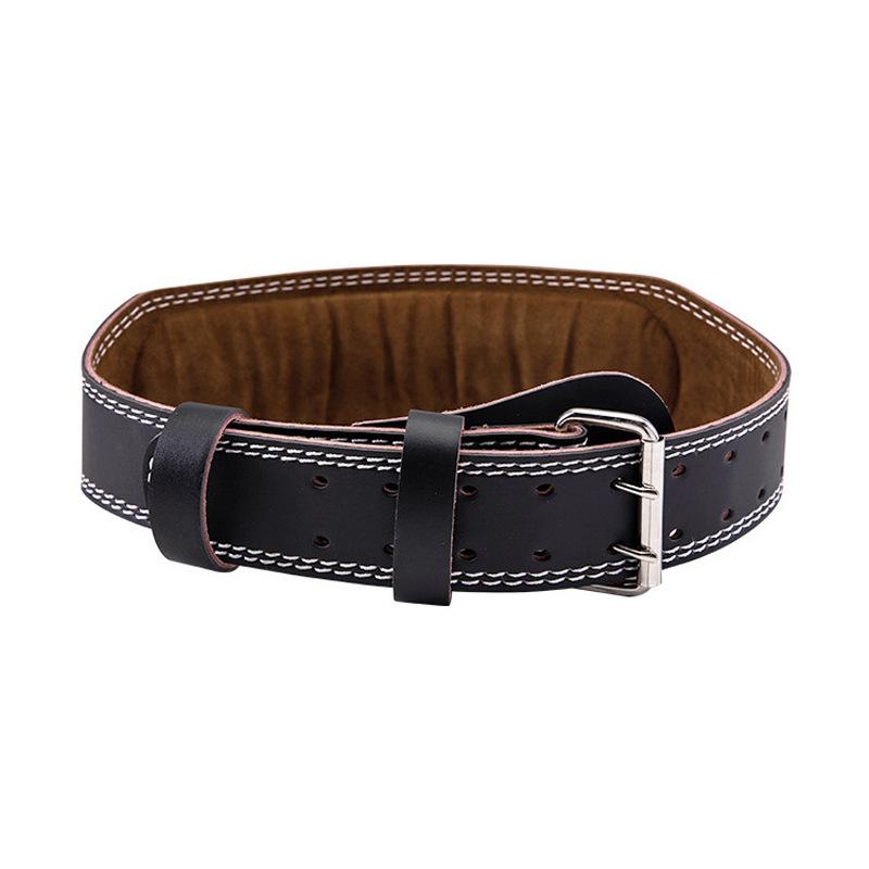 Leather Fitness Weight Lifting Belt For Women With Padded Lumbar Support For Power Lifting Workout & Squats Exercise