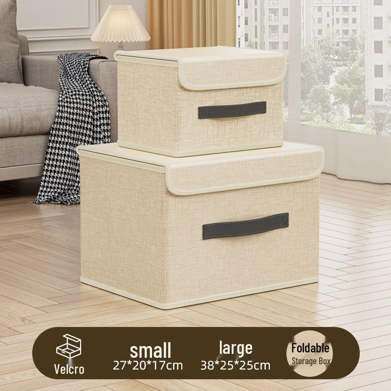Dustproof Foldable Storage Box for Clothes, Toys, and Underwear - Large Bin for Bedroom Organization