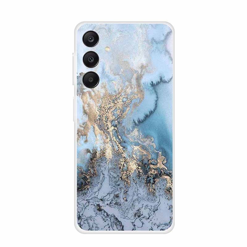 Marble Patterns Phone Case for Samsung A25 Soft Transparent TPU Clear Cover for Samsung Galaxy A 25 Protective Silicone Shell