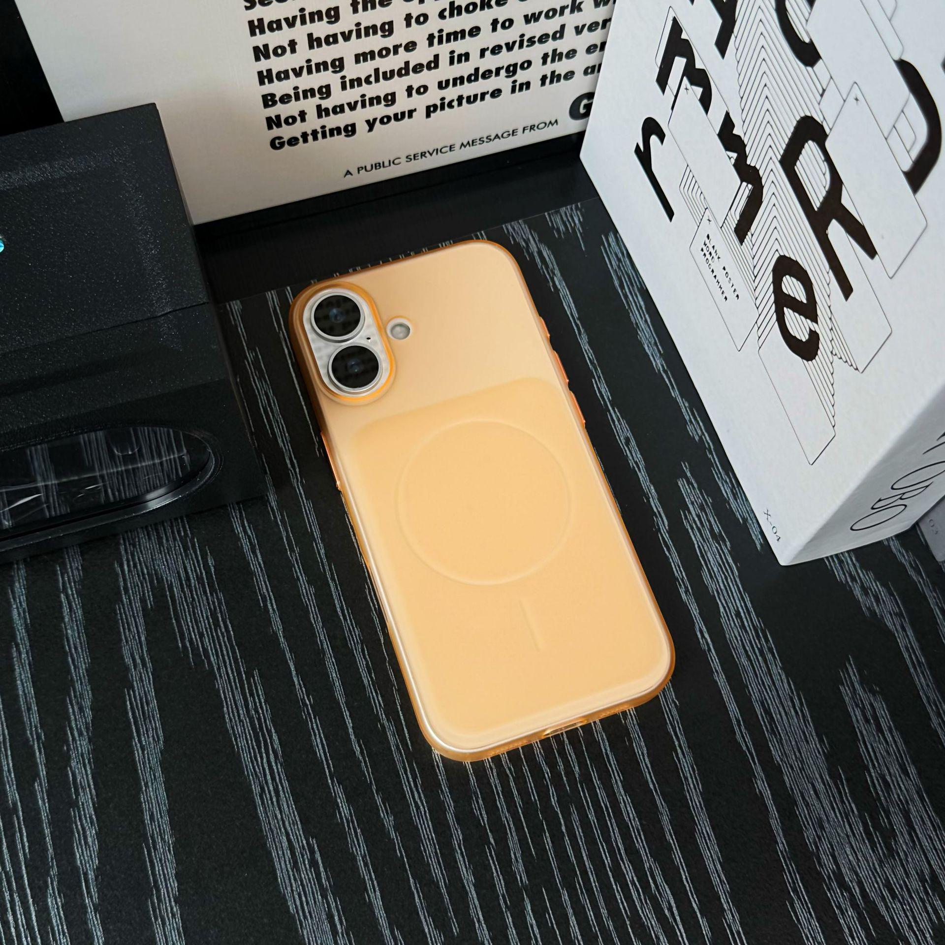 iPhone 17 Pro Max Ultra-Thin Magnetic Frosted Case - Full Coverage, Simple, Semi-Transparent iPhone 14 Pro