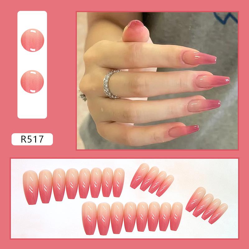 24-Piece Pink & Fresh Wearable Nail Art Tips