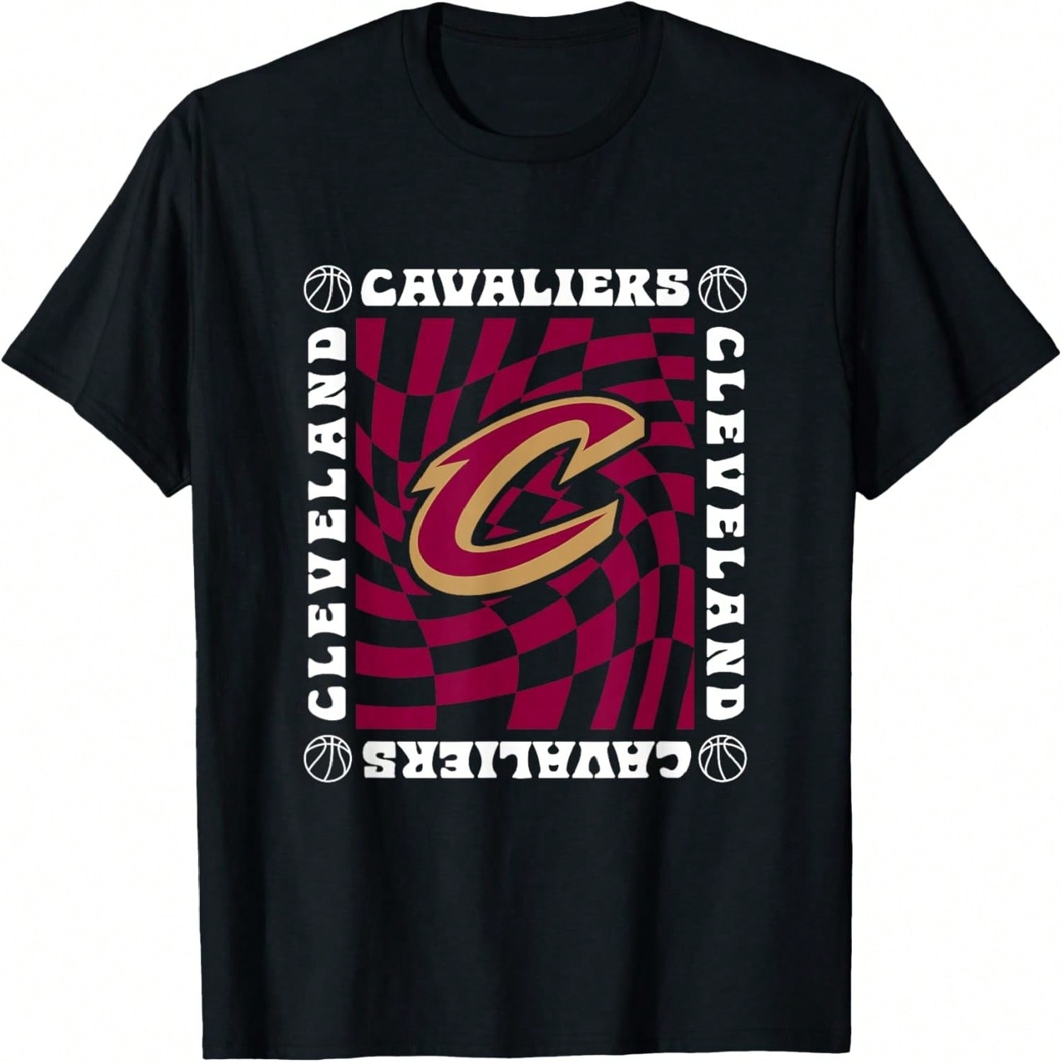 Cleveland Cavaliers Basketball Doodle Stars T-Shirt S