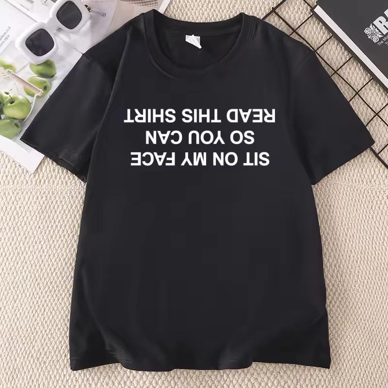 Funny Cotton Short-Sleeve Casual T-Shirt Adult Top Print Cotton Short Sleeve Tshirt Casual Round Neck Soft Breathable T Shirt
