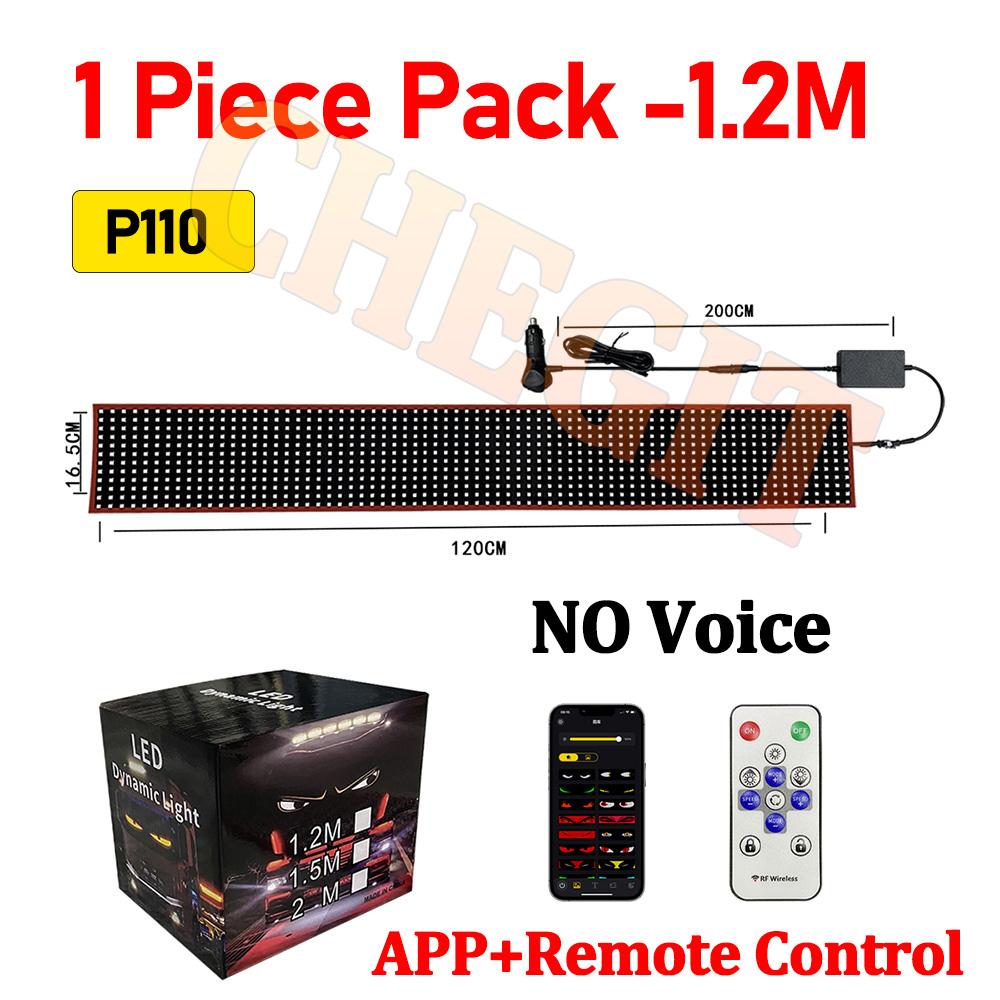 

2M Большой APP / Голосовое управление ИИ Грузовик Автомобиль Дьявольский глаз Светодиодная пиксельная панель Свет Пульт дистанционного управления Пользовательский текст Подсветка Прокрутка