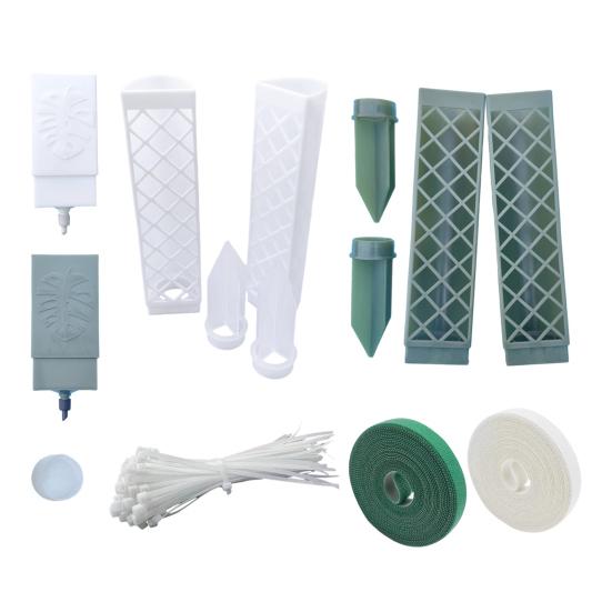 Selbstbewässernde Moosstäbe für Kletterpflanzen Innen D-Form Pflanzenstützpfahl-Set Halbtransparent Monstera-Stütze