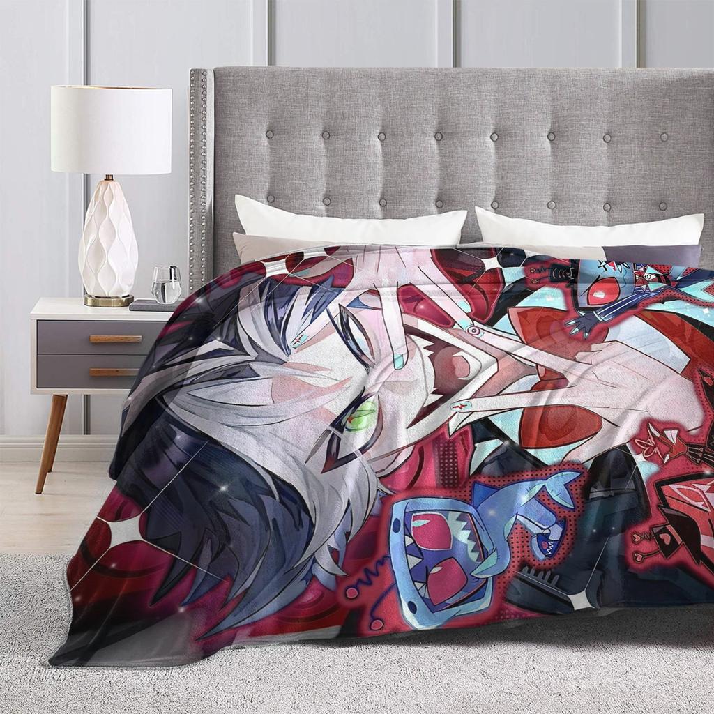 Vincent Hazbins Hotels Anime Blankets Fleece Spring Autumn Breathable Warm Throw Blanket for Sofa Bedroom Bedspread