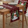 Christmas Table Runner Snowman Christmas Tree Printable Table Runner Dresser Holiday Table Runner Home Dinner Decorations