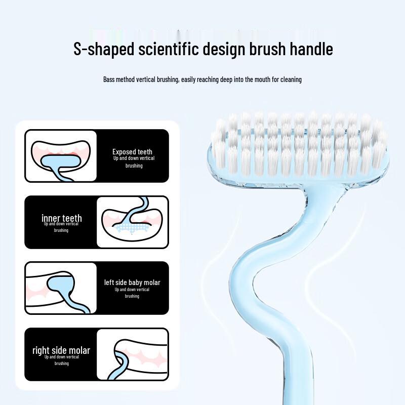 Yinyan Forest S-shaped Vertical Soft Toothbrush