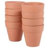 WOFASHPURET Ceramic Mini Pots, Set of 8, for Succulents, with Ventilated Holes, Simple Design, 3.15 Inch, for Home Gardening