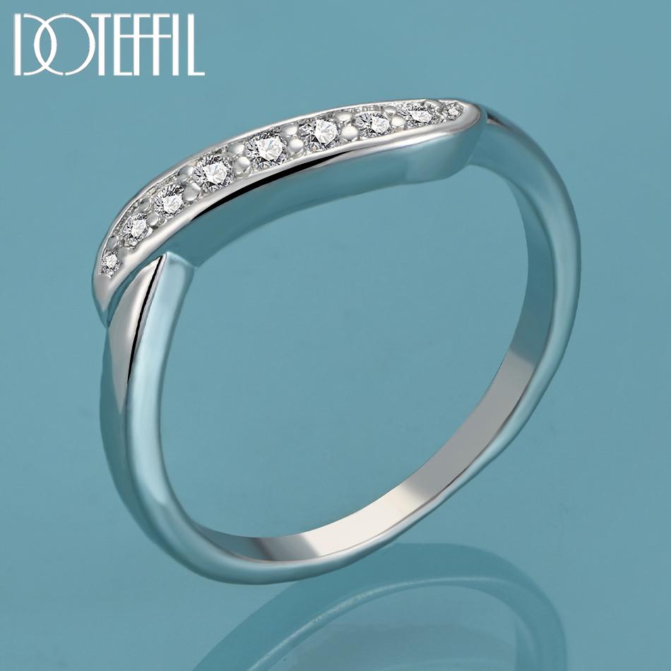 

Кольцо с подвеской из стерлингового серебра 925 пробы с витым цирконом класса ААА 7#