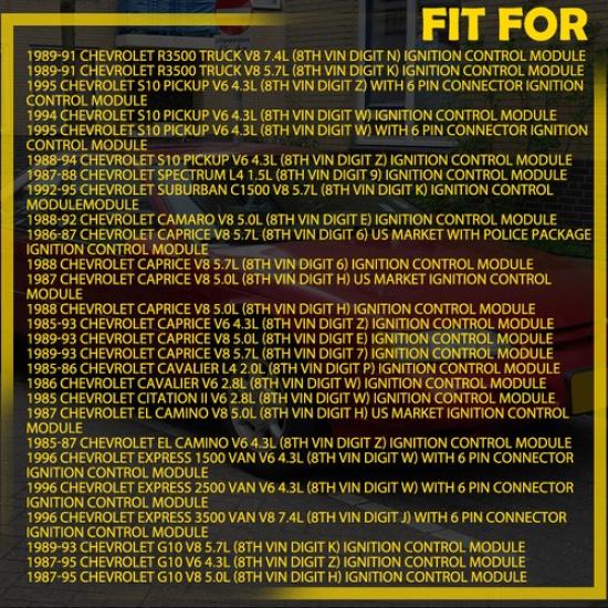 Ignition Control Module Fit For Buick/Cadillac/Chevrolet/GMC/Oldsmobile/Pontiac