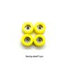 Multi-Color Fingerboard Wheels with Bearings - 4-Pack Professional Upgrade