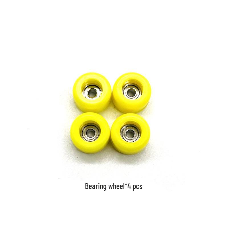 Multi-Color Fingerboard Wheels with Bearings - 4-Pack Professional Upgrade