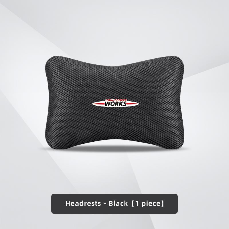 Car Seat Neck Headrest Waist Cushioning Ice Silk Pillow For MINI JCW Cabrio Cooper Countryman Aceman Clubman Coupe Paceman