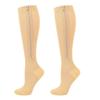 Unisex Open-Toe Compression Socks with Zipper Closure - Oversized High Tube Sports Socks,for Sports, Travel