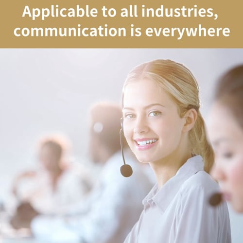 Vbestlife Head-Mounted Microphone, Mini 3.5mm Wired Condenser Microphone with Unidirectional Microphone Core for Voice Amplifier Speakers, Stage Perfo