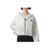 Adidas Solid Color Fitted Zip-Up Cropped Hoodie Jacket Women Outerwear Beige IS0660